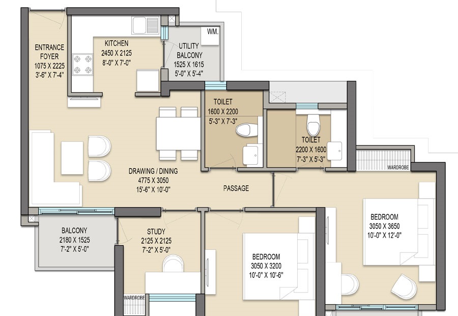 3BHK